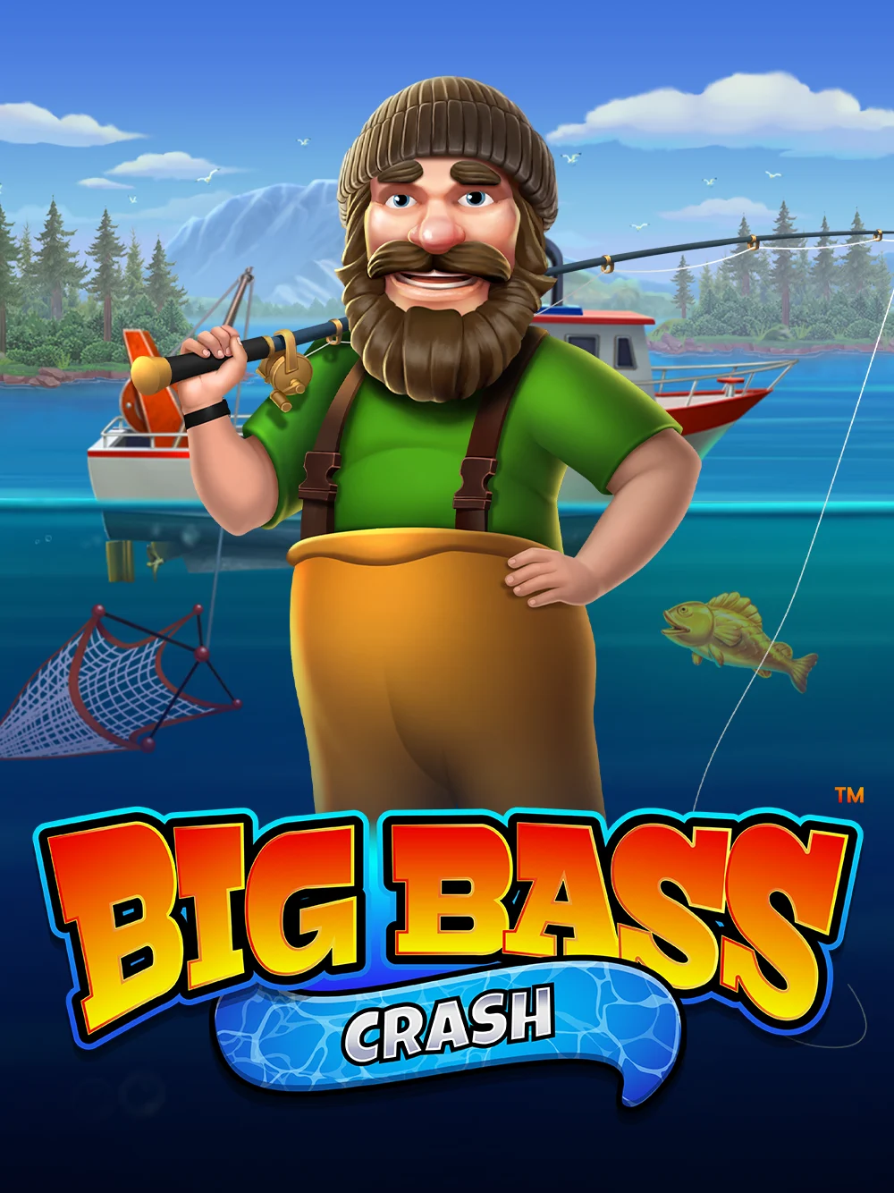Juego crash con tema de pesca y recompensas rápidas.
